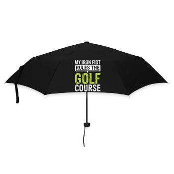 Golf Golfer - Umbrella (small) - black - Front