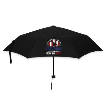 Let this Sambo old man show you how to fight - Umbrella (small) - black - Front