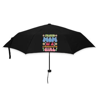 Stolze Mutter eines Kindergartenmädchens! Tochter - Regenschirm (klein) - Schwarz - Vorne