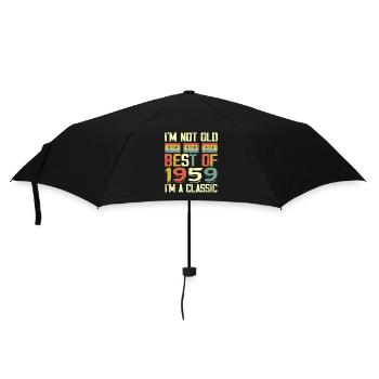 1959 I'm Not Old I'm Classic Vintage 1959 Birthday - Umbrella (small) - black - Front