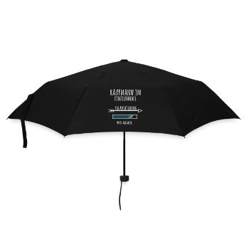 Kaufmann im Einzelhandel Ausbildung Beruf Geschenk - Regenschirm (klein) - Schwarz - Vorne