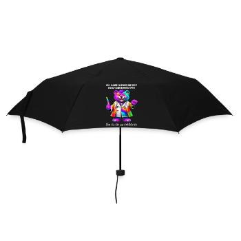 Ich habe weder die Zeit noch die Buntstifte - Regenschirm (klein) - Schwarz - Vorne