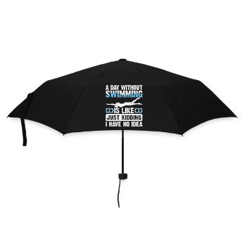Schwimmen Schwimmer - Regenschirm (klein) - Schwarz - Vorne