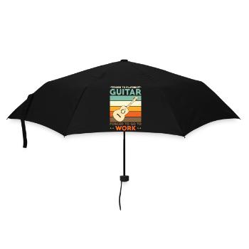 Né pour errer Forcé d’aller travailler - Parapluie standard - noir - Devant