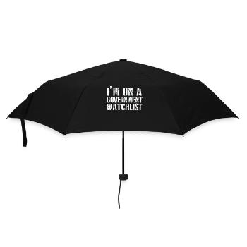 Je suis sur une liste de surveillance du gouvernement - Parapluie standard - noir - Devant