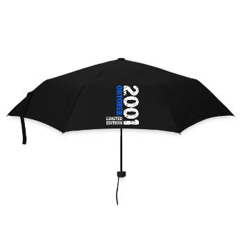2001 Oktober Limited Edition 22. Geburtstag Deko - Regenschirm (klein) - Schwarz - Vorne