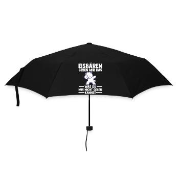 Eisbär Eisbären - Regenschirm (klein) - Schwarz - Vorne