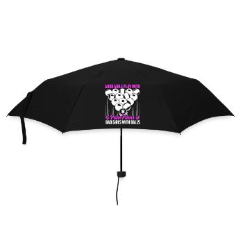 Good Girls Play With PomPoms Billiards Snooker Billi - Umbrella (small) - black - Front