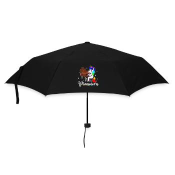 Pianocorn - Unicorn at the Piano - Umbrella (small) - black - Front