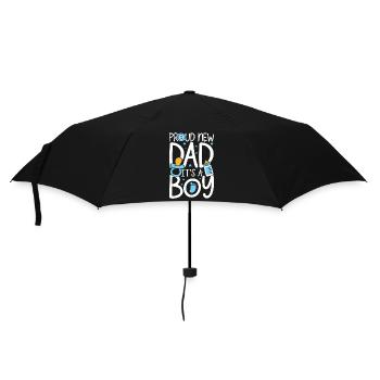 Proud new dad it s a boy - Regenschirm (klein) - Schwarz - Vorne