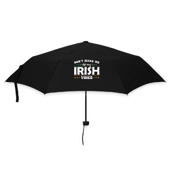Ne me laissez pas utiliser ma voix irlandaise - Parapluie standard - noir - Devant