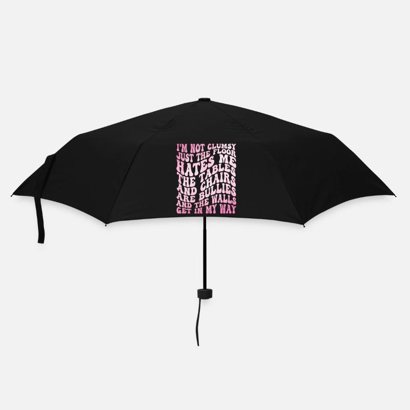 Femmes Citation maladroite - Parapluie standard - noir