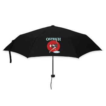 Oiseau autruche | Cadeau d’autruche amoureux des autruches - Parapluie standard - noir - Devant
