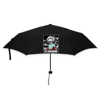 Oh merde, fille, anime - Parapluie standard - noir - Devant