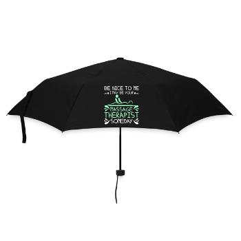 Sois gentil avec moi, je suis peut-être ton massothérapeute - Parapluie standard - noir - Devant