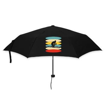 Ski Skiing Skiers - Umbrella (small) - black - Front