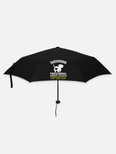 Schöner Dackel Pro Human Trainer Dackel - Regenschirm (klein) - Schwarz
