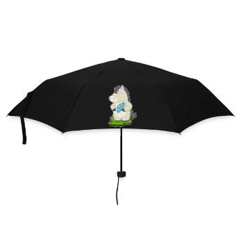 Éventail de main de cheval - Parapluie standard - noir - Devant