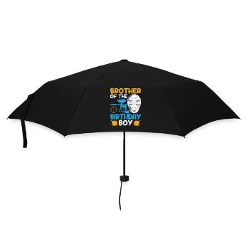Frère du garçon d’anniversaire Drôle de paintball - Parapluie standard - noir - Devant
