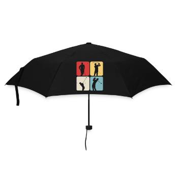 Golf Golfer - Umbrella (small) - black - Front