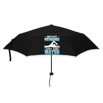 Schwimmen Schwimmer - Regenschirm (klein) - Schwarz - Vorne