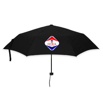 Istrien Hrvatska Kroatien Balkan Reise Urlaub Flag - Regenschirm (klein) - Schwarz - Vorne