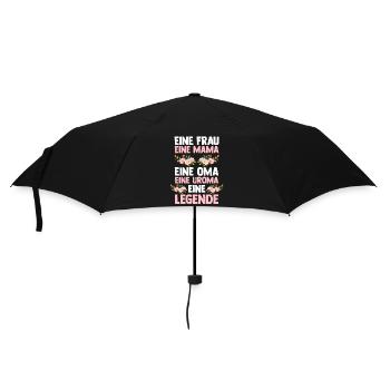 Mutter Mama Oma Uroma - Regenschirm (klein) - Schwarz - Vorne
