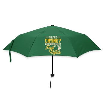Briefträger Postbote - Regenschirm (klein) - Flaschengrün - Vorne