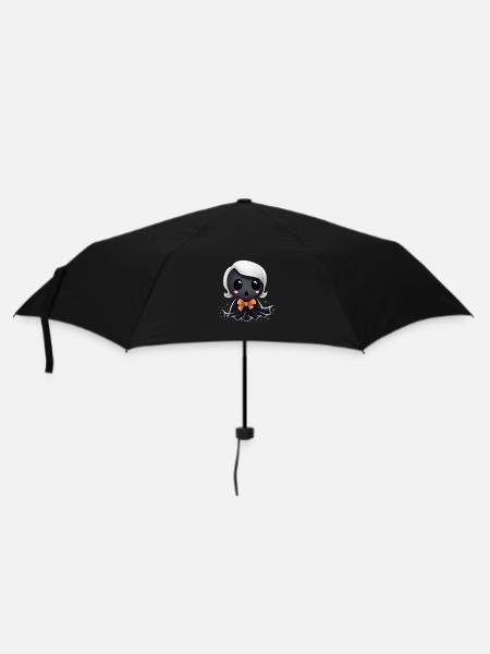 Kawaii Vampirische Geisterfigur - Regenschirm (klein) - Schwarz