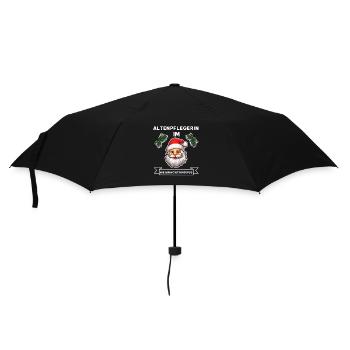 Lustiger Altenpflegerin Weihnachten Beruf Spruch - Regenschirm (klein) - Schwarz - Vorne