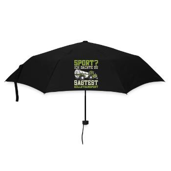 Gülletransport Gülle fahren Traktorfahrer Kuhbauer - Regenschirm (klein) - Schwarz - Vorne