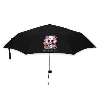 80s Themed Party Back to the 80s Costume - Umbrella (small) - black - Front