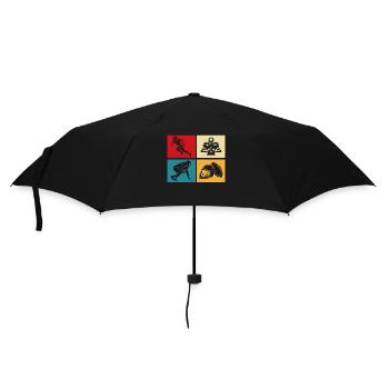 Football - Regenschirm (klein) - Schwarz - Vorne