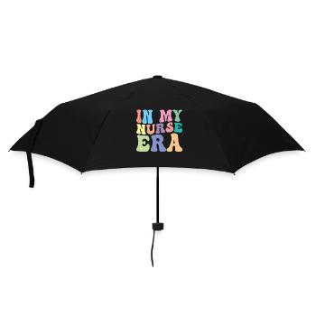 Nurse Retro Groovy In My - Umbrella (small) - black - Front