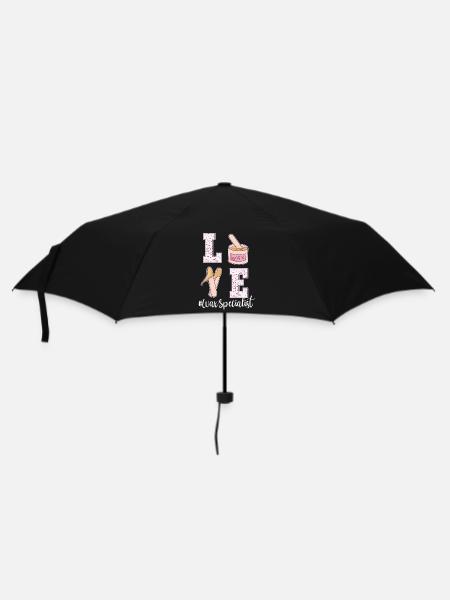 Waxing Spezialist Valentinstag - Regenschirm (klein) - Schwarz