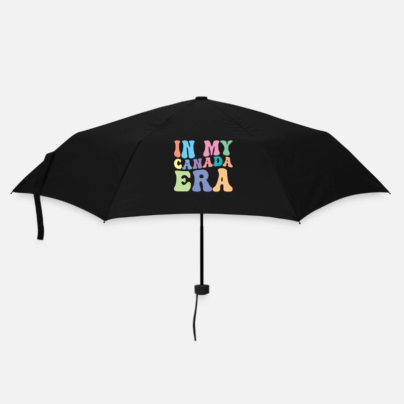 Kanada Retro Groovy - Regenschirm (klein) - Schwarz