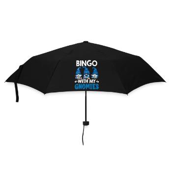 Bingo avec mes gnomies Bingo amusant - Parapluie standard - noir - Devant