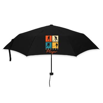 Hockey - Regenschirm (klein) - Schwarz - Vorne
