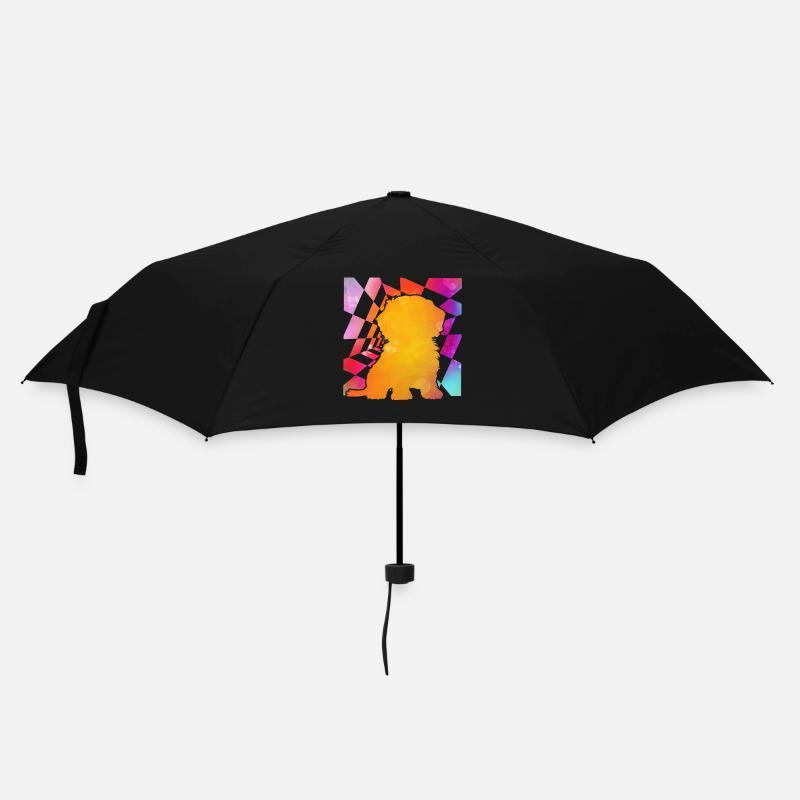 Havaneser Retro - Regenschirm (klein) - Schwarz