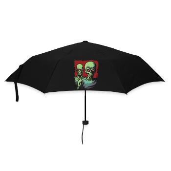 La nuit est à nous : des zombies squelettes cool - Parapluie standard - noir - Devant