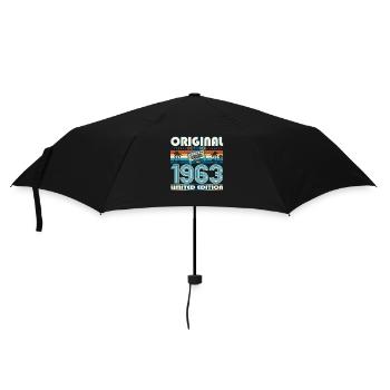 60. Geburtstag Retro Kassette Best of Oktober 1963 - Regenschirm (klein) - Schwarz - Vorne