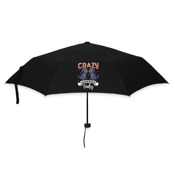 Crazy Labrador Retriever Lady - Labrador Retriever - Parapluie standard - noir - Devant