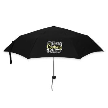 Bestes Kochteam - Regenschirm (klein) - Schwarz - Vorne