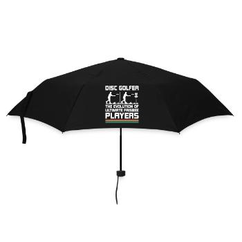 Disc Golf Spieler Disc Golfer Frisbee Spieler Par Pu - Regenschirm (klein) - Schwarz - Vorne