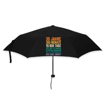 30 Jahre Dreißigster Geburtstag - Regenschirm (klein) - Schwarz - Vorne