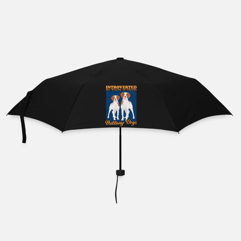Brittany Epagneul Breton Vorstehhund Geschenk - Regenschirm (klein) - Schwarz