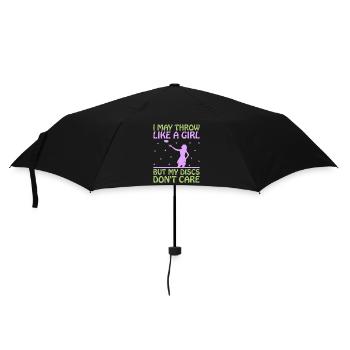 Disc Golf Player Disc Golfer Frisbee Player Par Pu - Umbrella (small) - black - Front