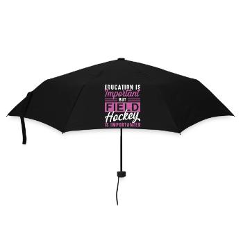 Field Hockey Education Is - Regenschirm (klein) - Schwarz - Vorne