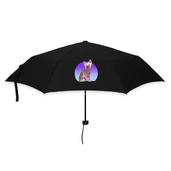 Chinesischer Schopfhund Chinese Cresteds Geschenk - Regenschirm (klein) - Schwarz - Vorne