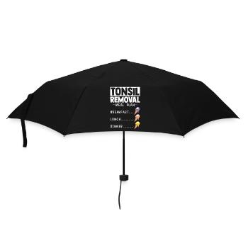 Mandelentfernung Mandelentzündung Mandeln Eis - Umbrella (small) - black - Front